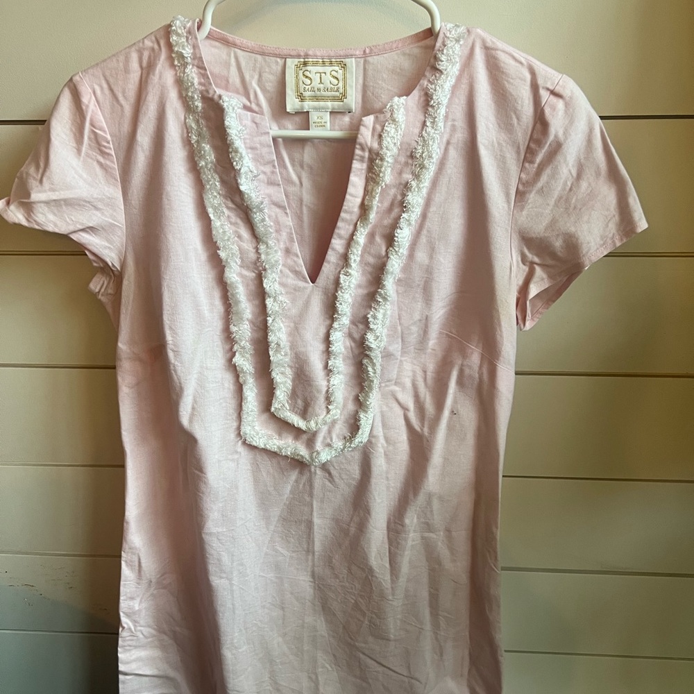 Sail to Sable Pink Cap Sleeve Dress XS